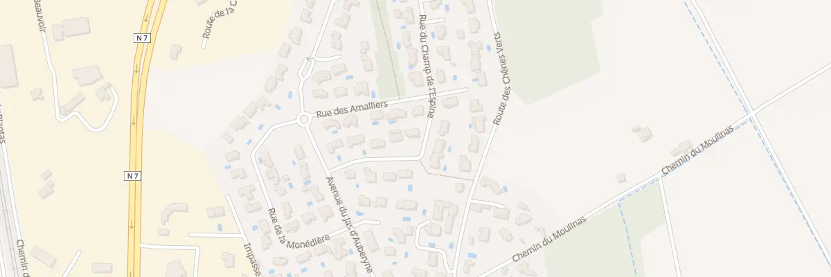 Plan du 10 Rue du Champ de l Espine à Donzère