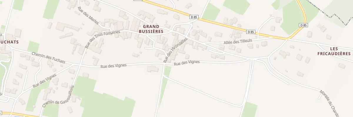 Plan du 26 Rue des Hirondelles à Bussières