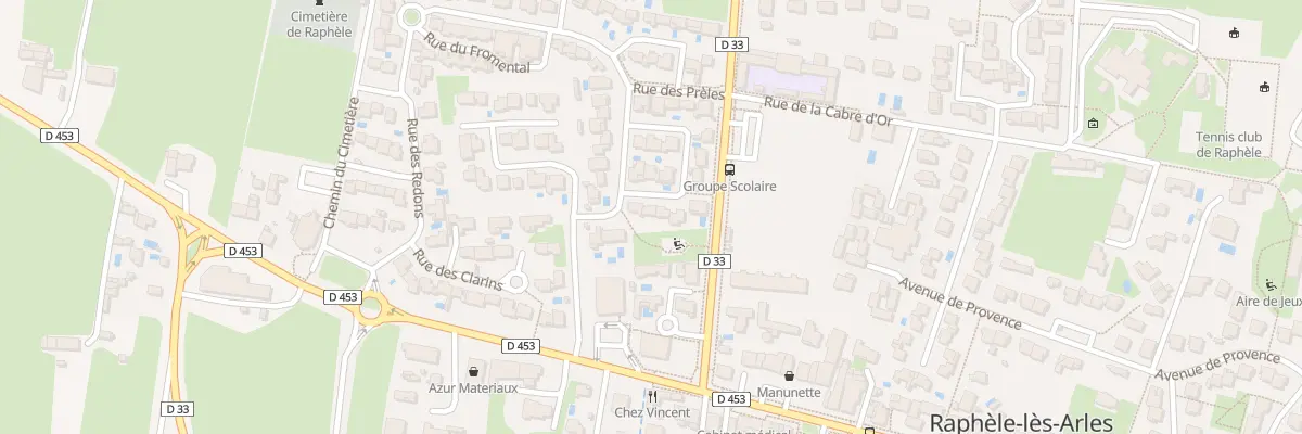 Plan du 23 Rue Fetuques des Pres Raphele à Arles
