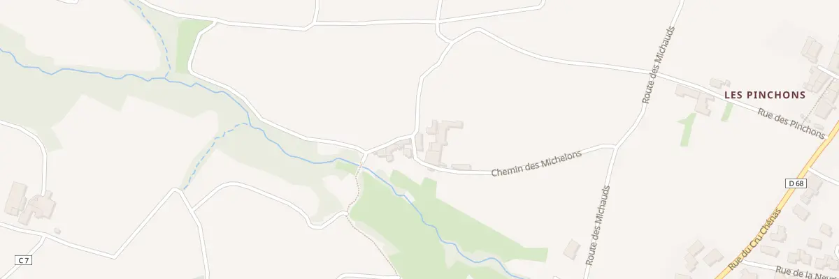 Plan du 230 Che des Michelons à Chénas