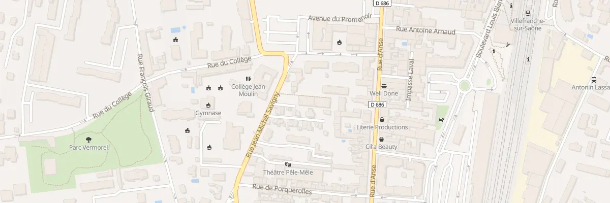 Plan du 83 Rue Jean-Michel Savigny à Villefranche-sur-Saône