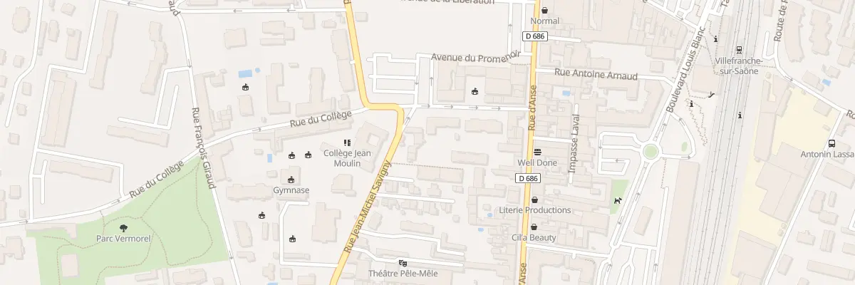 Plan du 37 Rue Jean-Michel Savigny à Villefranche-sur-Saône