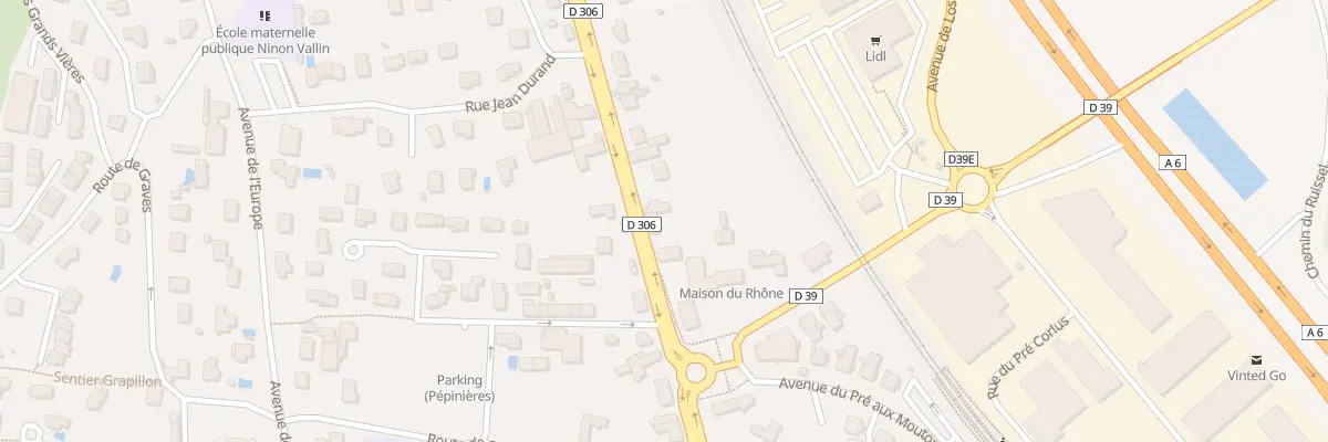 Plan du 428 Rte de Villefranche à Anse