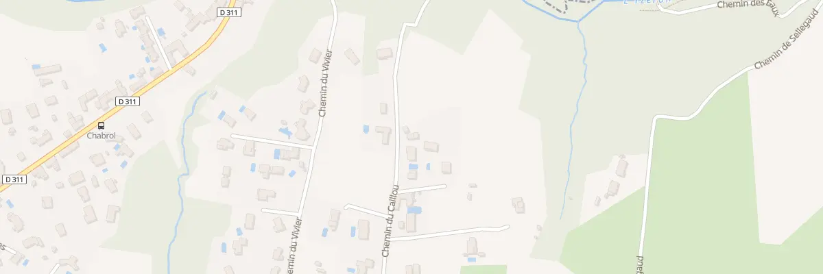 Plan du 78 Che du Cailloux à Brindas