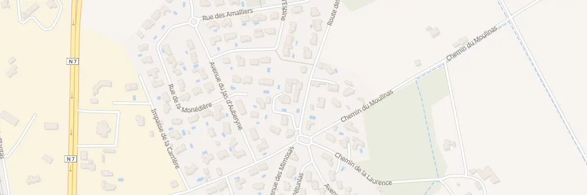 Plan du 9001 Imp Boria à Donzère