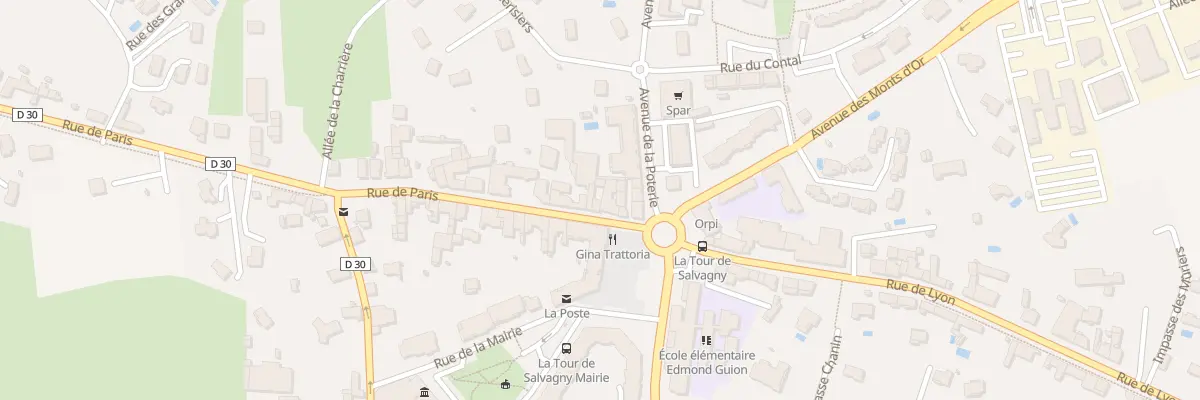 Plan du 10 Rue de Paris à La Tour-de-Salvagny