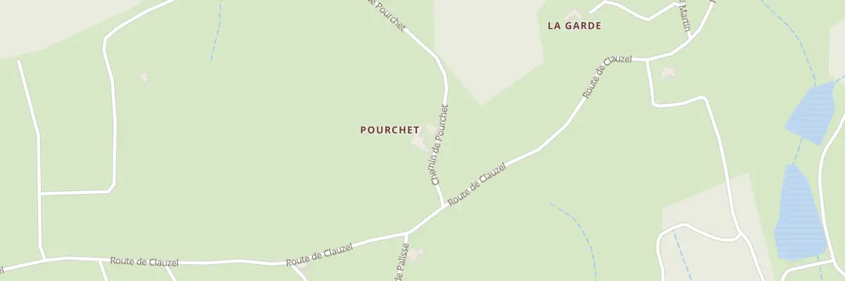 Plan du 105 Che de Pourchet à Colombier-le-Vieux