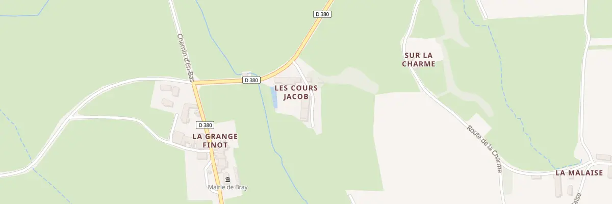Plan du 9999F Les Cours Jacob à Bray