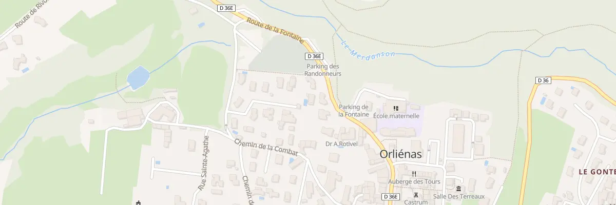 Plan du 290 Che de la Conchette à Orliénas