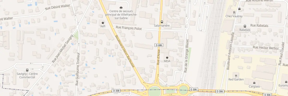 Plan du 608 Rue d’Anse à Villefranche-sur-Saône