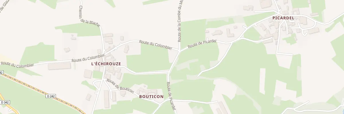 Plan du 23 Rte du Colombier à Charnas