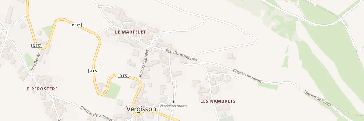 Plan du 280 Rue des Nambrets à Vergisson