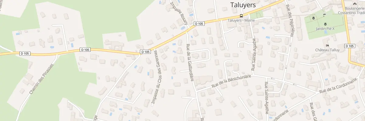 Plan du 100A Rue de la Gaillardière à Taluyers