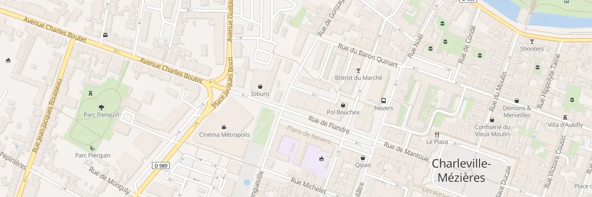 Plan du 2 Rue de Gonzague à Charleville-Mézières