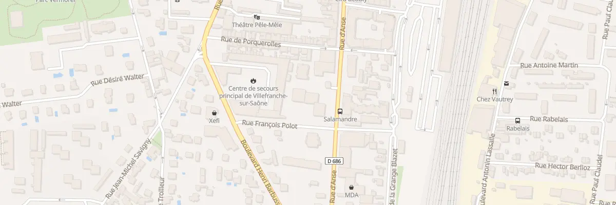 Plan du 516 Rue d’Anse à Villefranche-sur-Saône