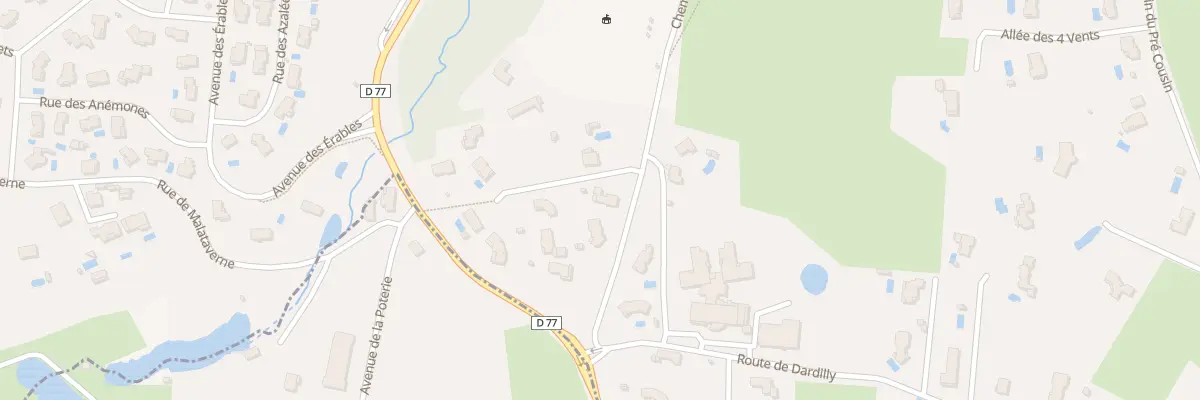 Plan du 165 All du Complexe de Maligny à Dommartin