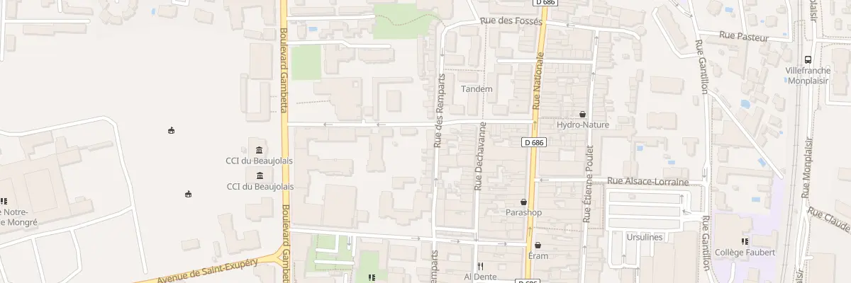 Plan du 237 Rue des Remparts à Villefranche-sur-Saône