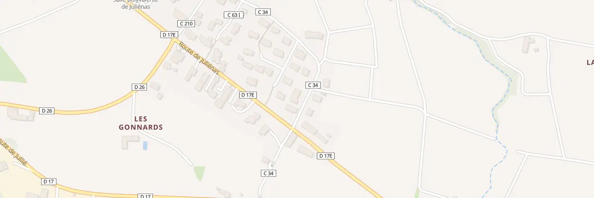 Plan du 203 Rue des Vendanges à Juliénas