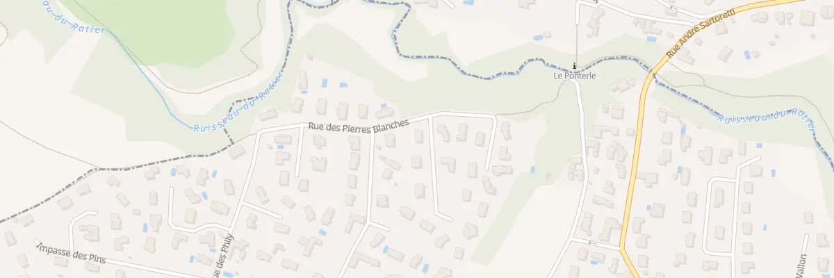 Plan du 12 Rue des Pierres Blanches à Craponne
