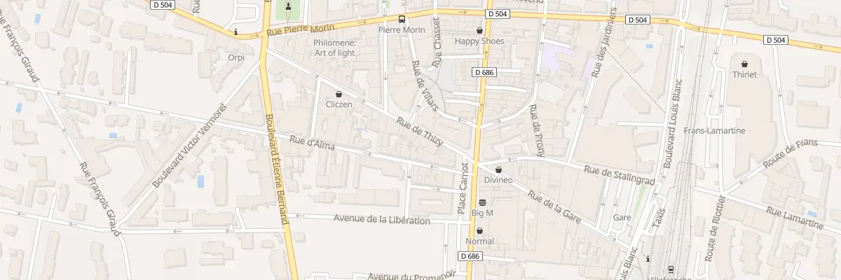 Plan du 49 Rue de Thizy à Villefranche-sur-Saône