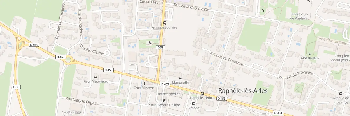 Plan du 6B Rte de Fontvieille Raphele à Arles