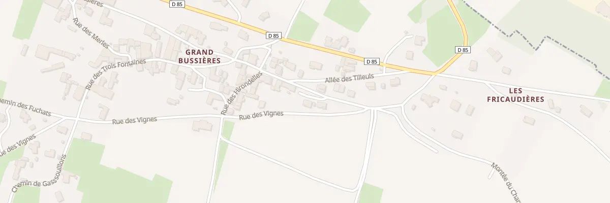 Plan du 601 Rue des Vignes à Bussières