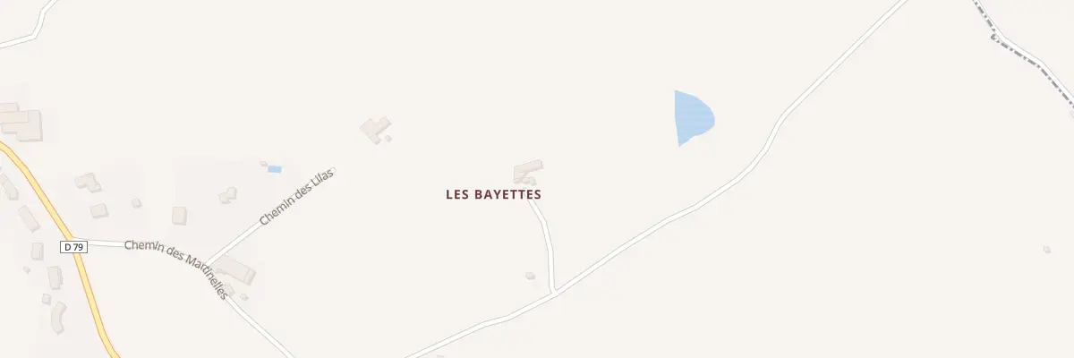 Plan du 51 Che des Bayettes à Bessey