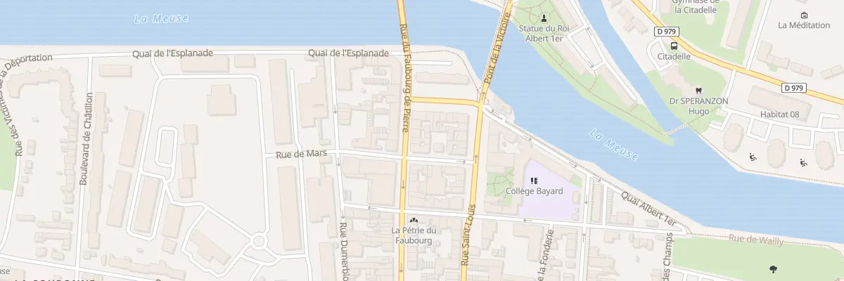 Plan du 7 Rue du Faubourg de Pierre à Charleville-Mézières