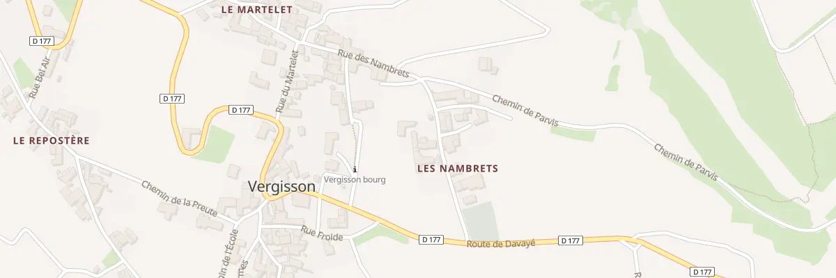 Plan du 142 Rue des Nambrets à Vergisson