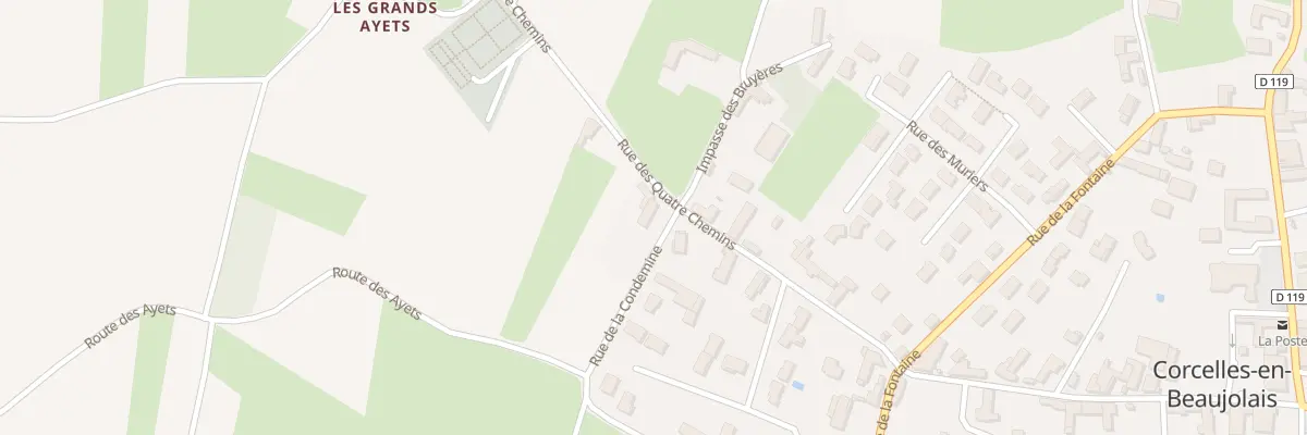 Plan du 405 Rue de la Condemine à Corcelles-en-Beaujolais