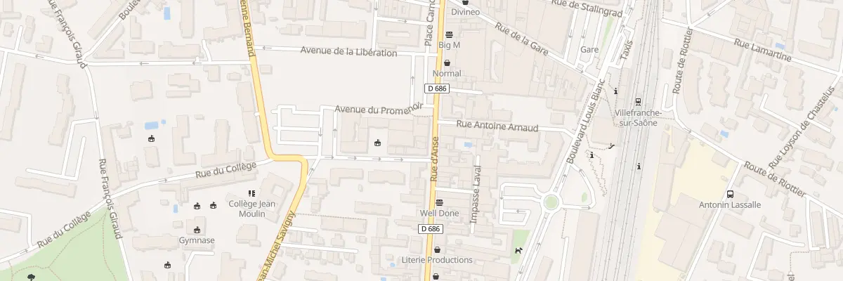 Plan du 172 Rue d’Anse à Villefranche-sur-Saône