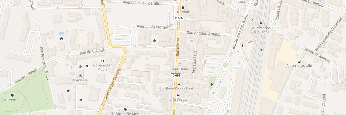 Plan du 220 Rue d’Anse à Villefranche-sur-Saône