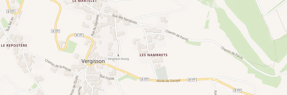 Plan du 112 Rue des Nambrets à Vergisson