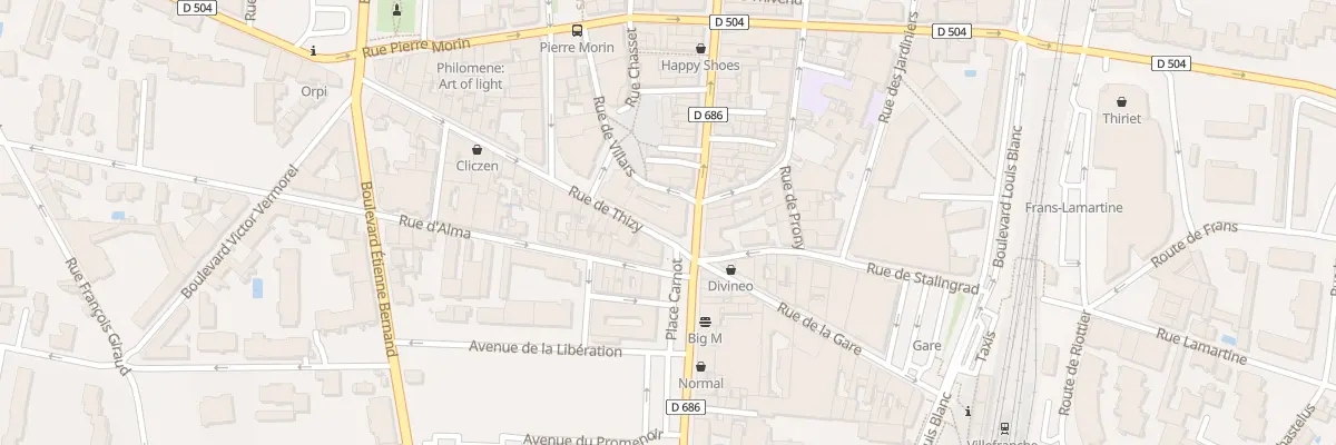 Plan du 48 Rue de Thizy à Villefranche-sur-Saône