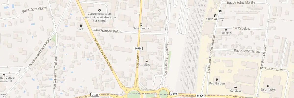 Plan du 591 Rue d’Anse à Villefranche-sur-Saône