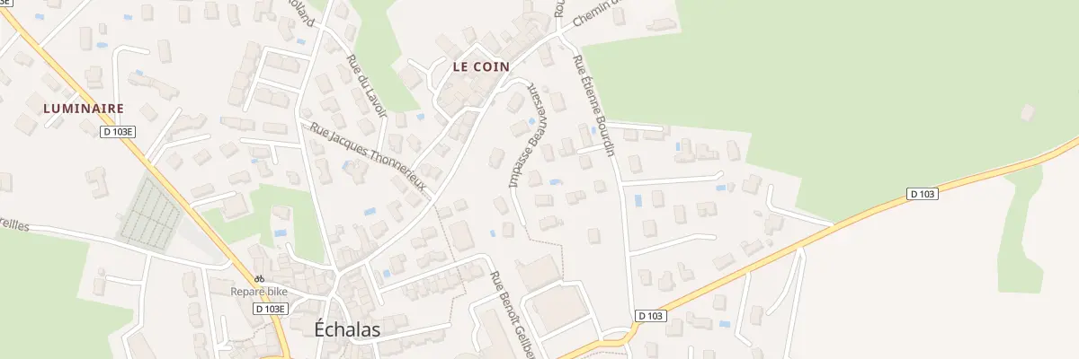 Plan du 4 Lot Beauversant à Échalas