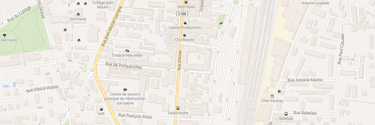 Plan du 421 Rue d’Anse à Villefranche-sur-Saône