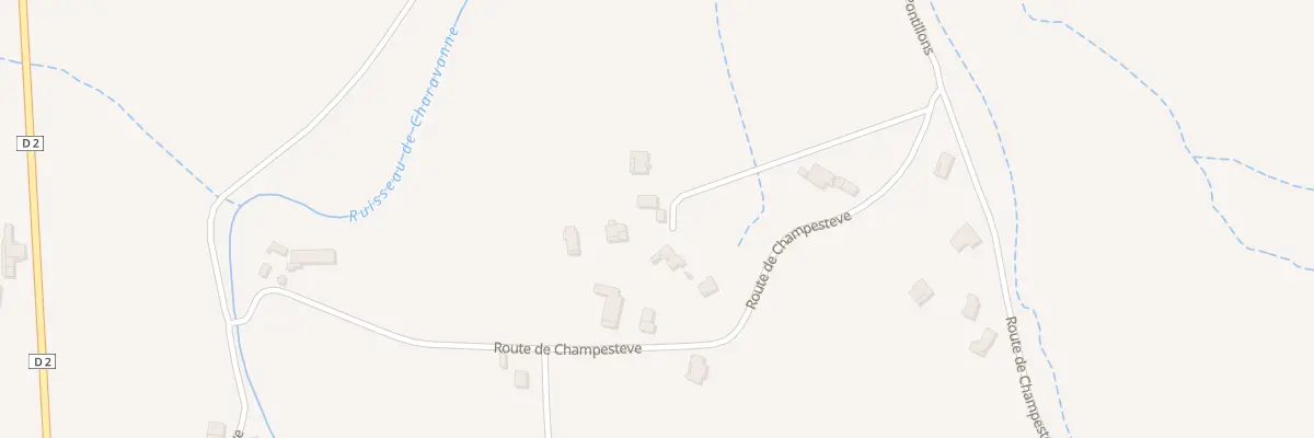 Plan du 887 Rte de Champesteve à Saint-Lager-Bressac