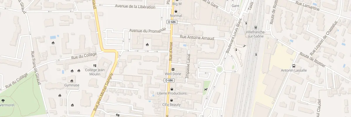 Plan du 205 Rue d’Anse à Villefranche-sur-Saône