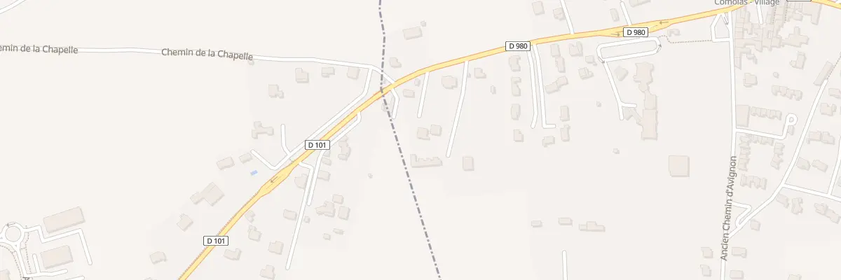 Plan du 311B Rte de Saint Laurent des Arbre à Saint-Geniès-de-Comolas
