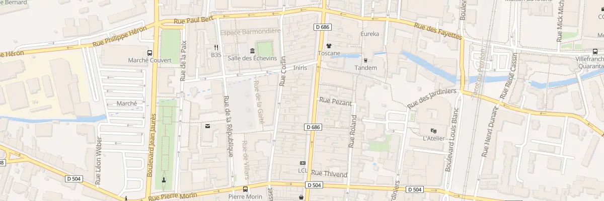 Plan du 760 Rue Nationale à Villefranche-sur-Saône