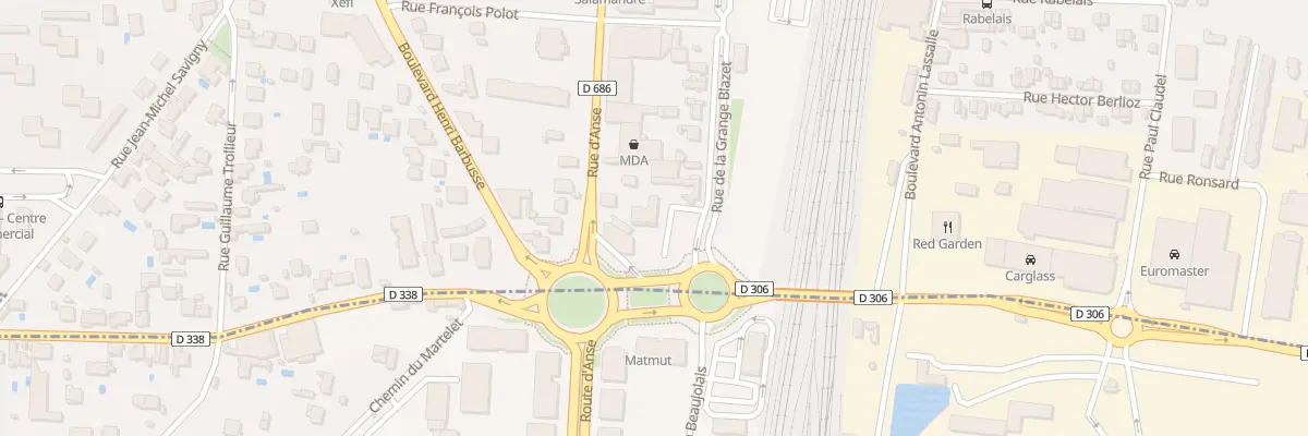 Plan du 691 Rue d’Anse à Villefranche-sur-Saône
