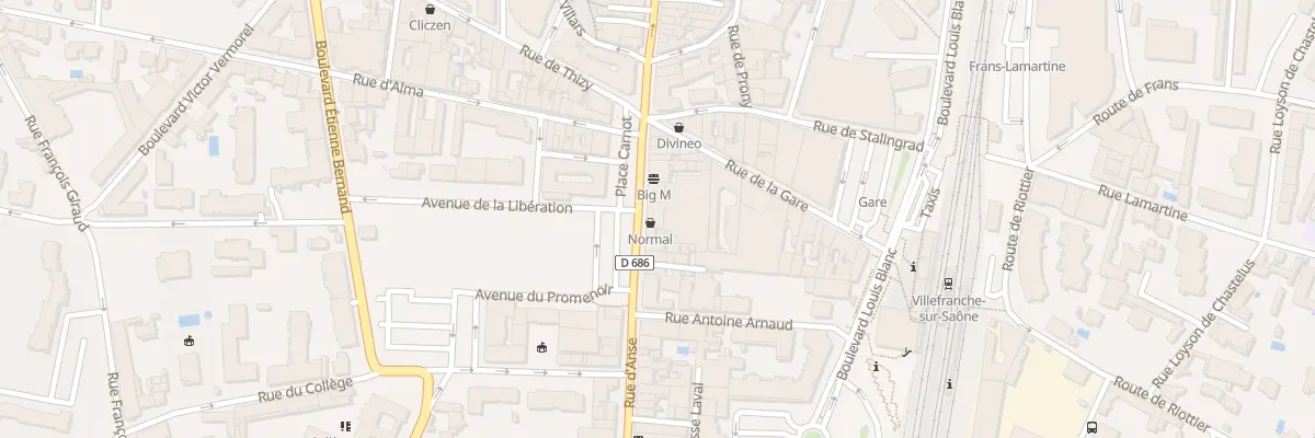 Plan du 61 Rue d’Anse à Villefranche-sur-Saône
