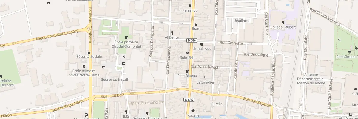 Plan du 526 Rue Nationale à Villefranche-sur-Saône