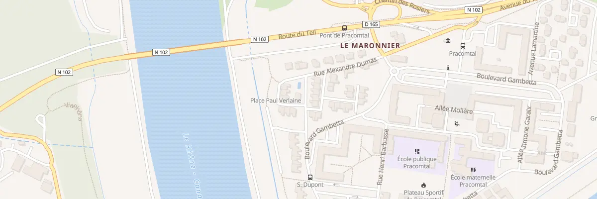 Plan du 4 Rue Suzanne Dupont à Montélimar