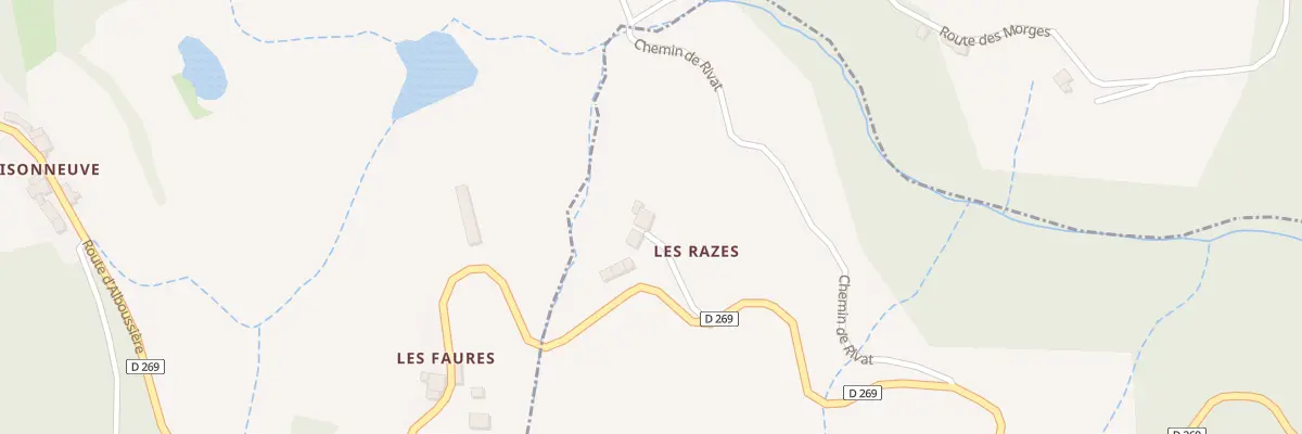 Plan du 80 Che des Razes à Champis