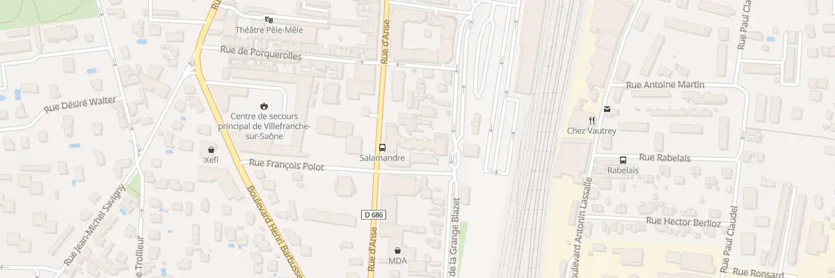 Plan du 509 Rue d’Anse à Villefranche-sur-Saône
