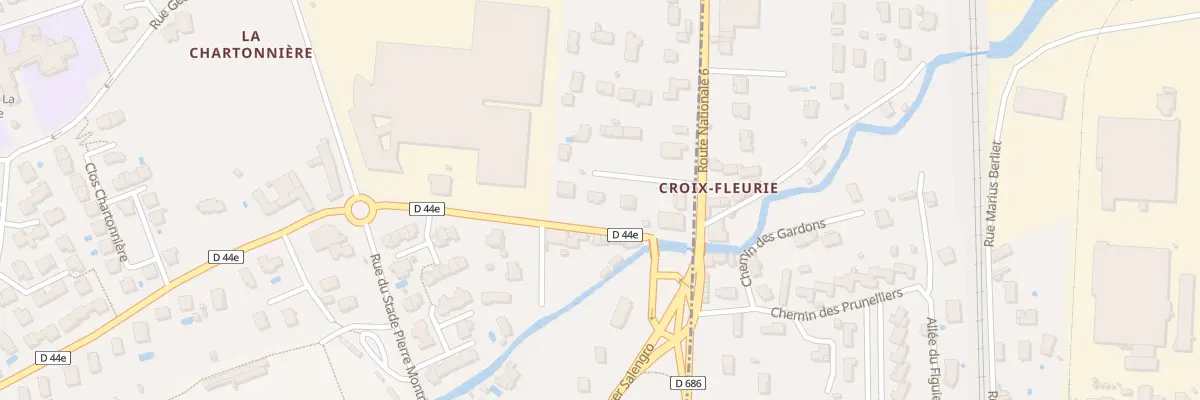 Plan du 70 Rte de Montmelas à Gleizé