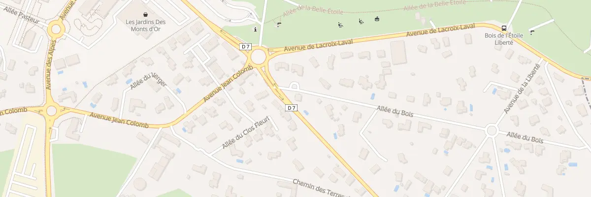 Plan du 271 All du Bois à Marcy-l’Étoile