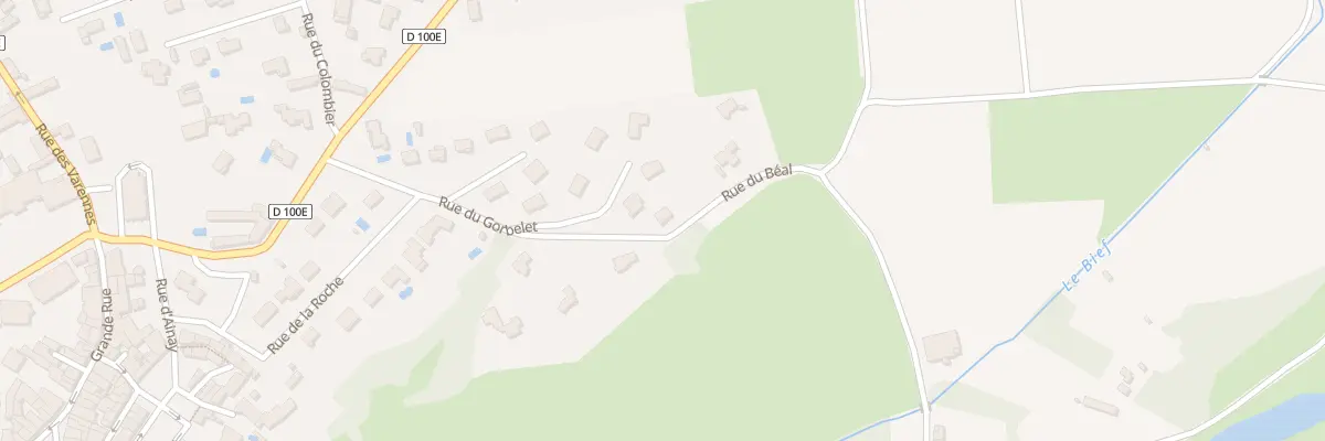 Plan du 1 Rue du Béal à Chazay-d’Azergues